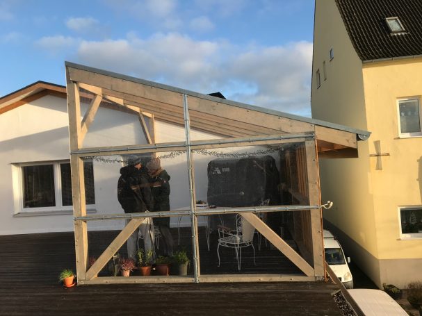 Wintergarten auf Dachterrasse